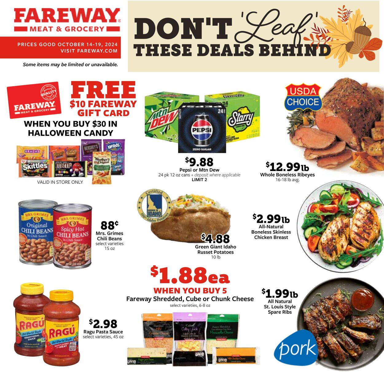 Weekly ad Fareway Stores 10/14/2024 - 10/19/2024