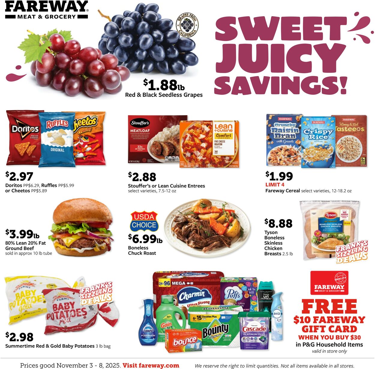 Weekly ad Fareway Stores 11/03/2025 - 11/08/2025