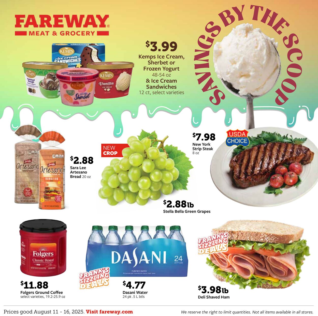 Weekly ad Fareway Stores 08/11/2025 - 08/16/2025