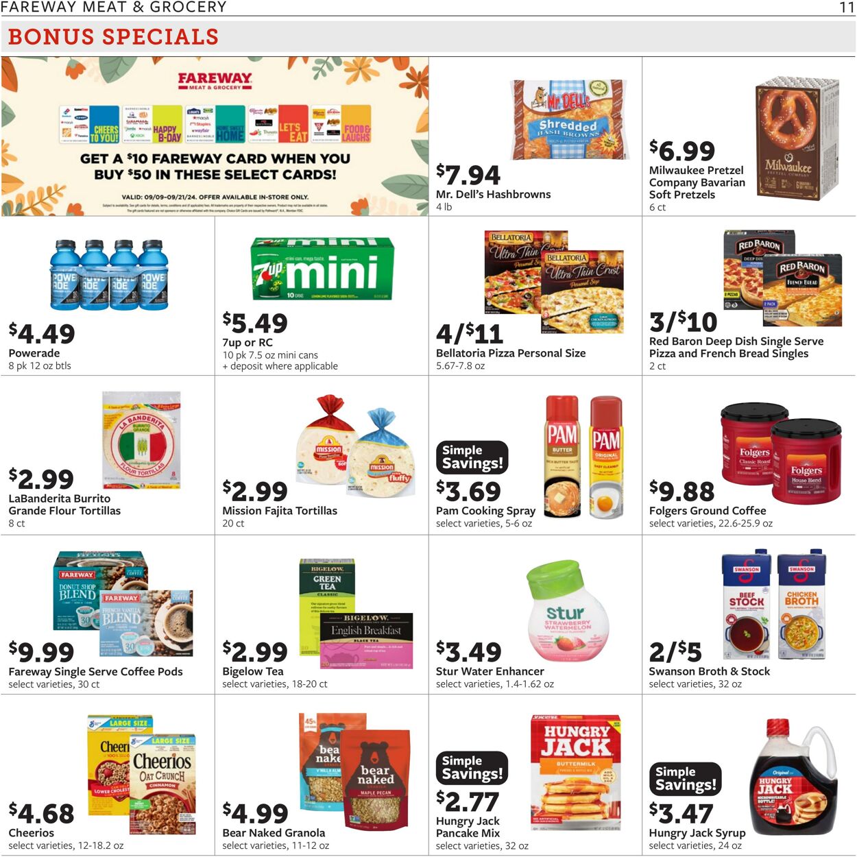 Weekly ad Fareway Stores 09/09/2024 - 09/14/2024