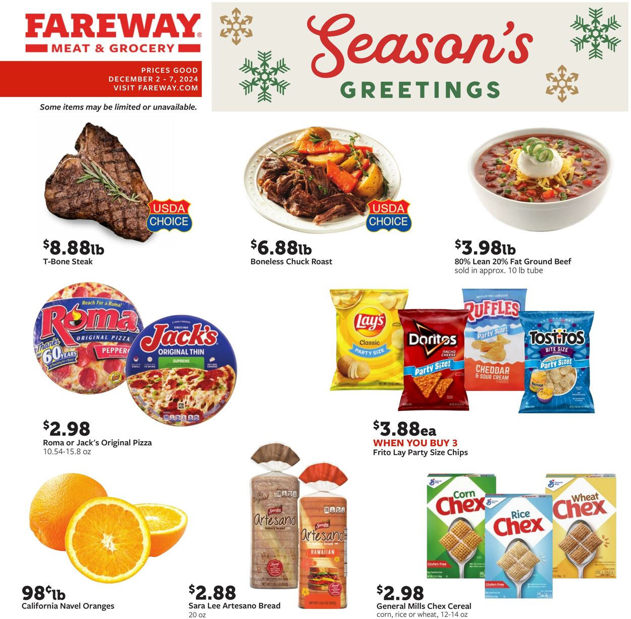 Weekly ad Fareway Stores 12/02/2024 - 12/07/2024