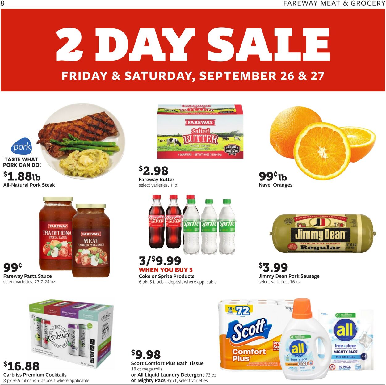 Weekly ad Fareway Stores 09/22/2025 - 09/27/2025