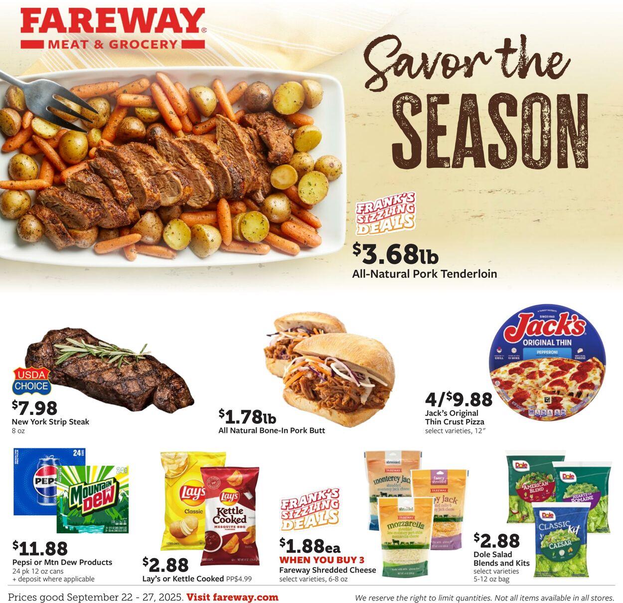 Weekly ad Fareway Stores 09/22/2025 - 09/27/2025