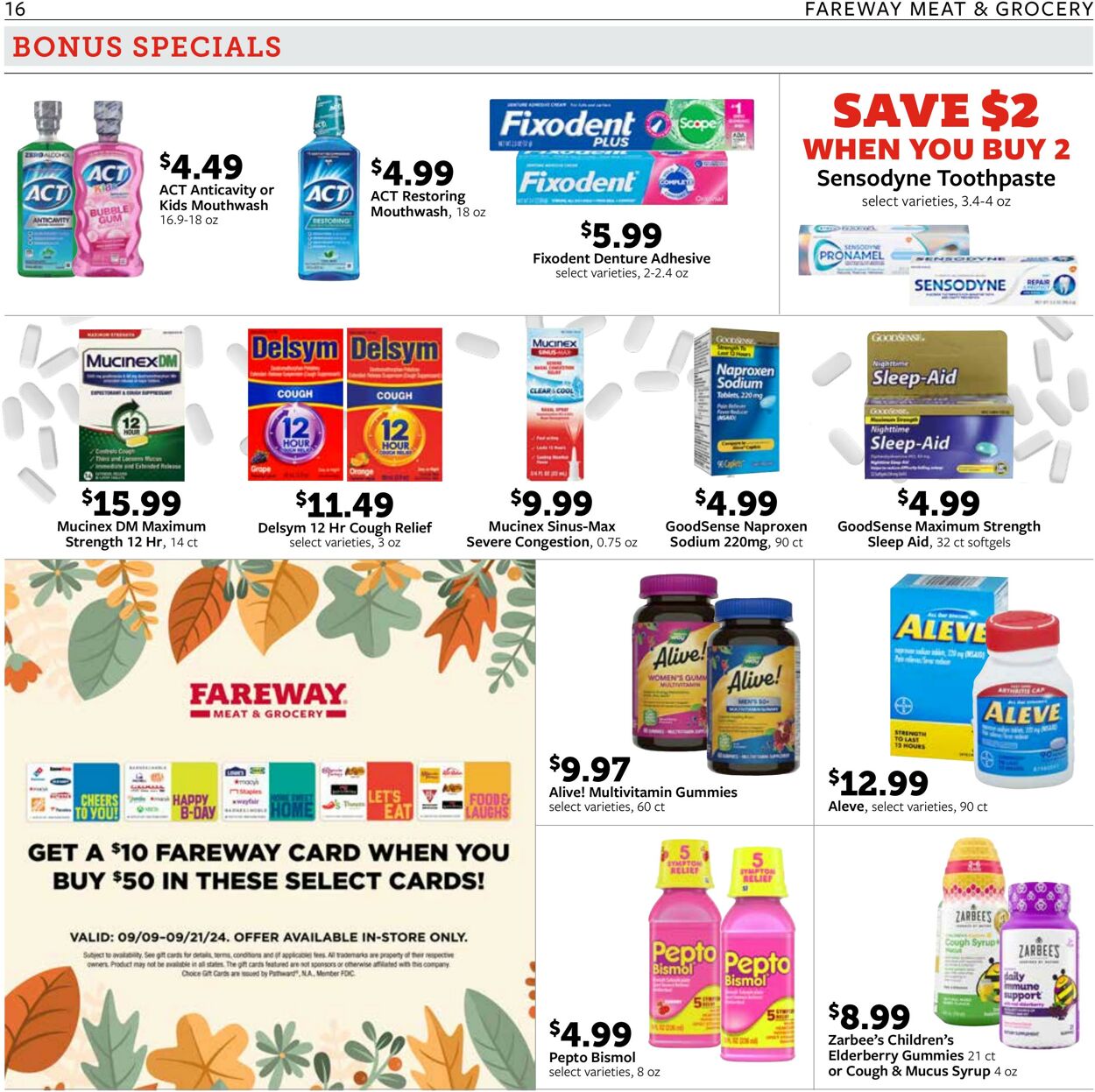 Weekly ad Fareway Stores 09/16/2024 - 09/21/2024