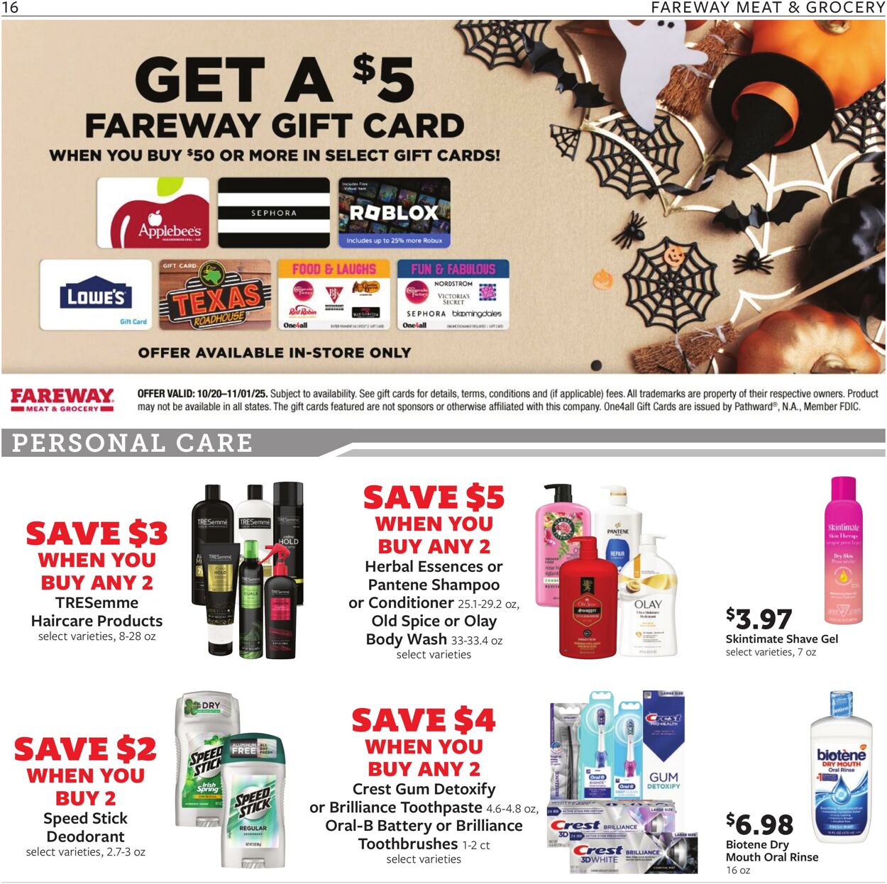 Weekly ad Fareway Stores 10/20/2025 - 10/25/2025