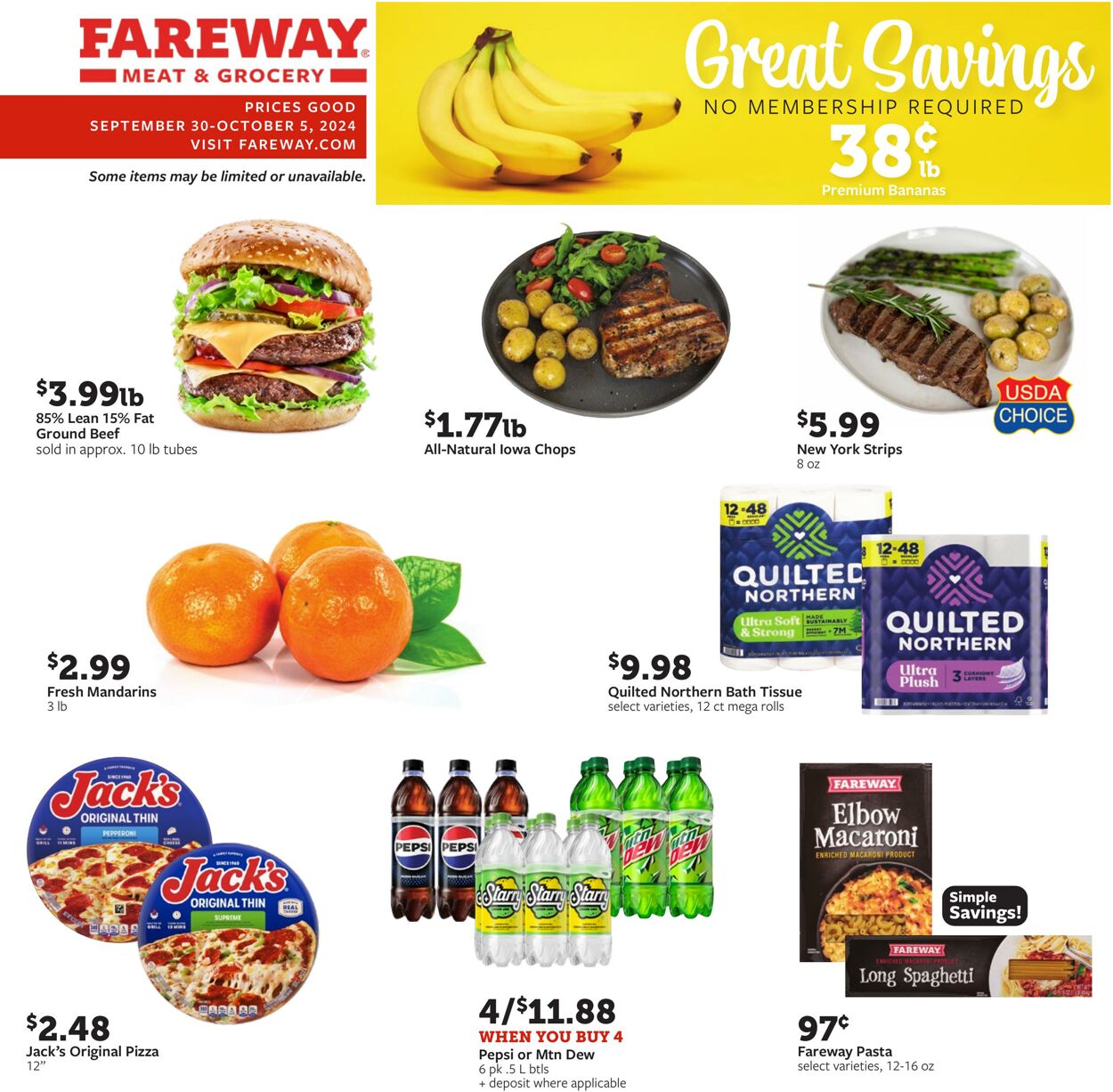 Weekly ad Fareway Stores 09/30/2024 - 10/05/2024