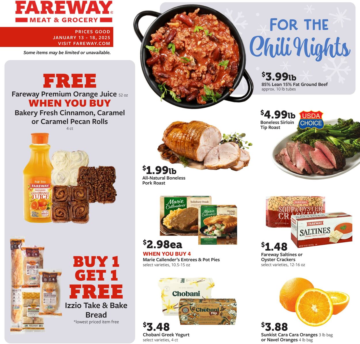 Weekly ad Fareway Stores 01/13/2025 - 01/18/2025