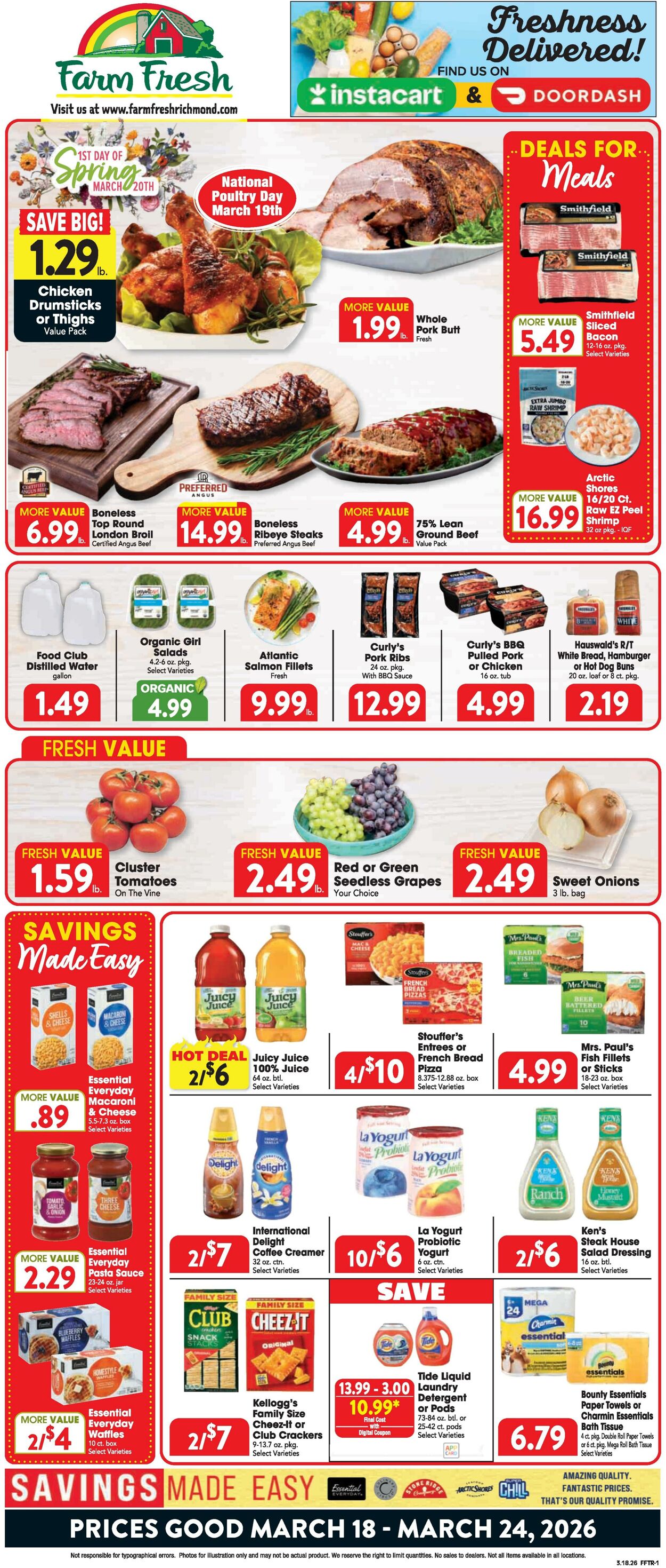 Weekly ad Farm Fresh 03/18/2026 - 03/24/2026