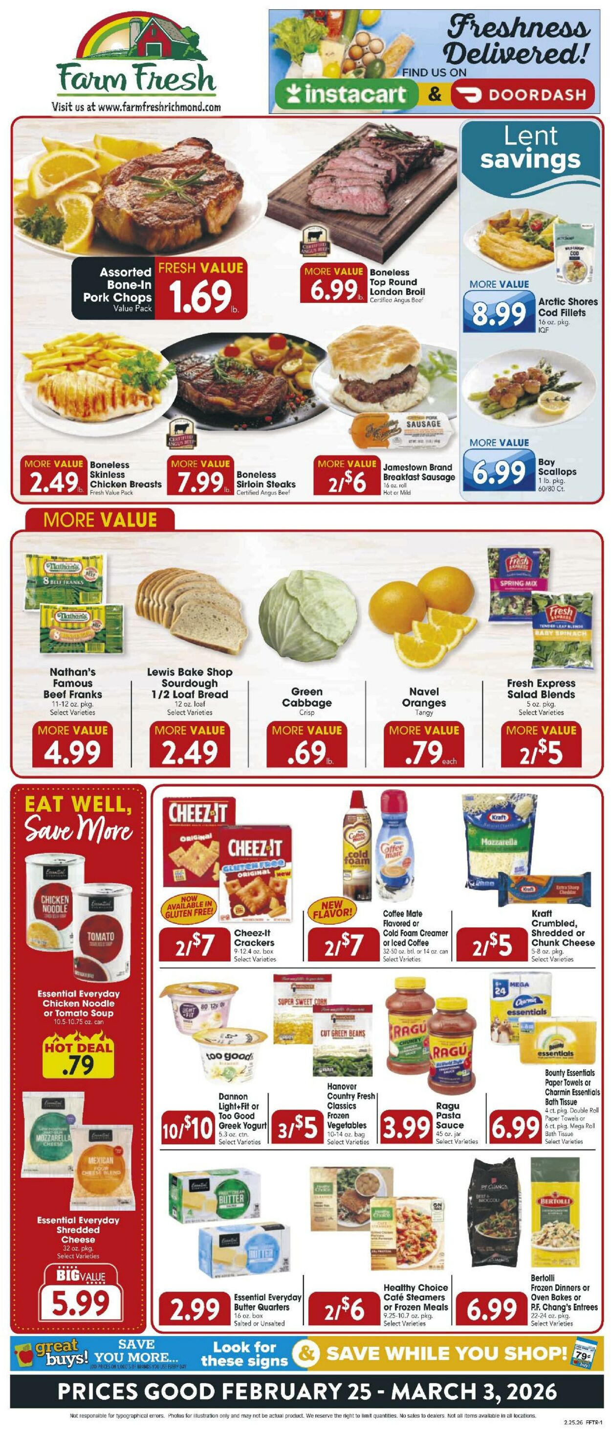 Weekly ad Farm Fresh 02/25/2026 - 03/03/2026