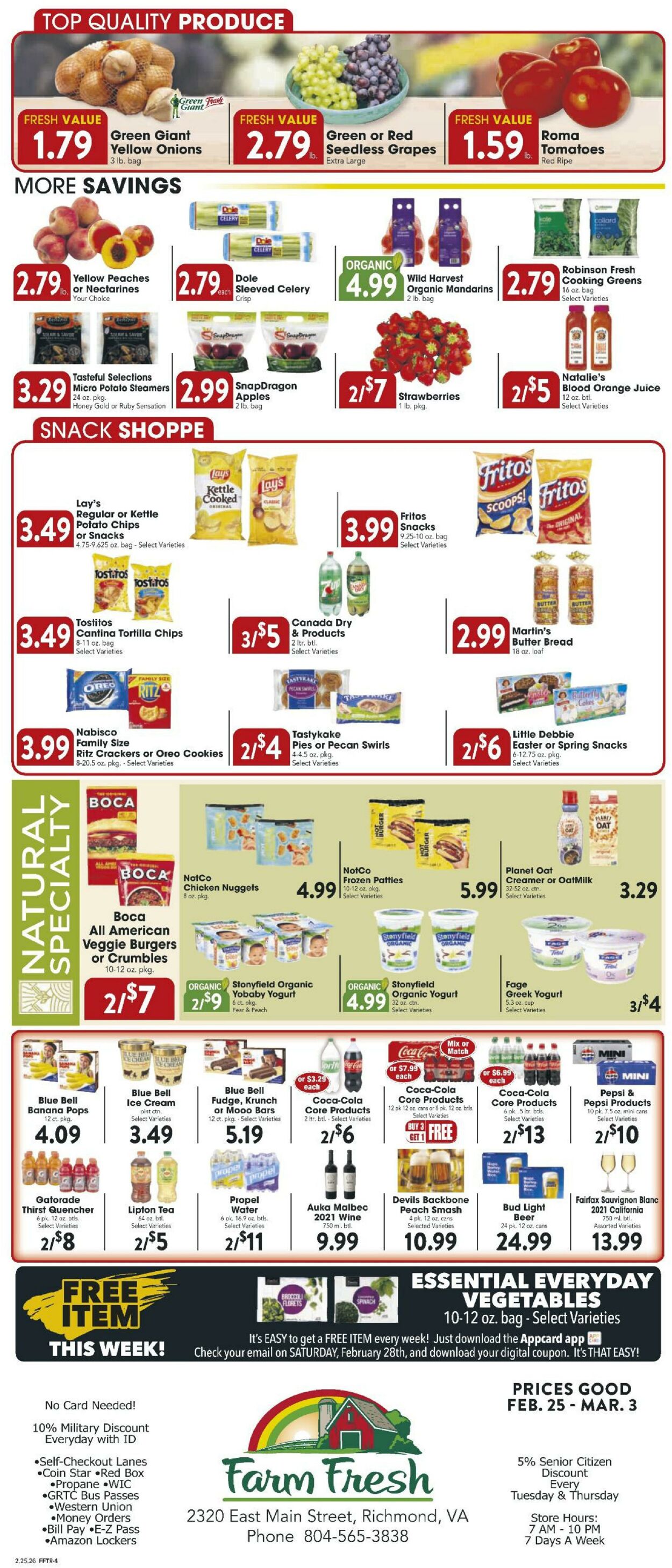 Weekly ad Farm Fresh 02/25/2026 - 03/03/2026