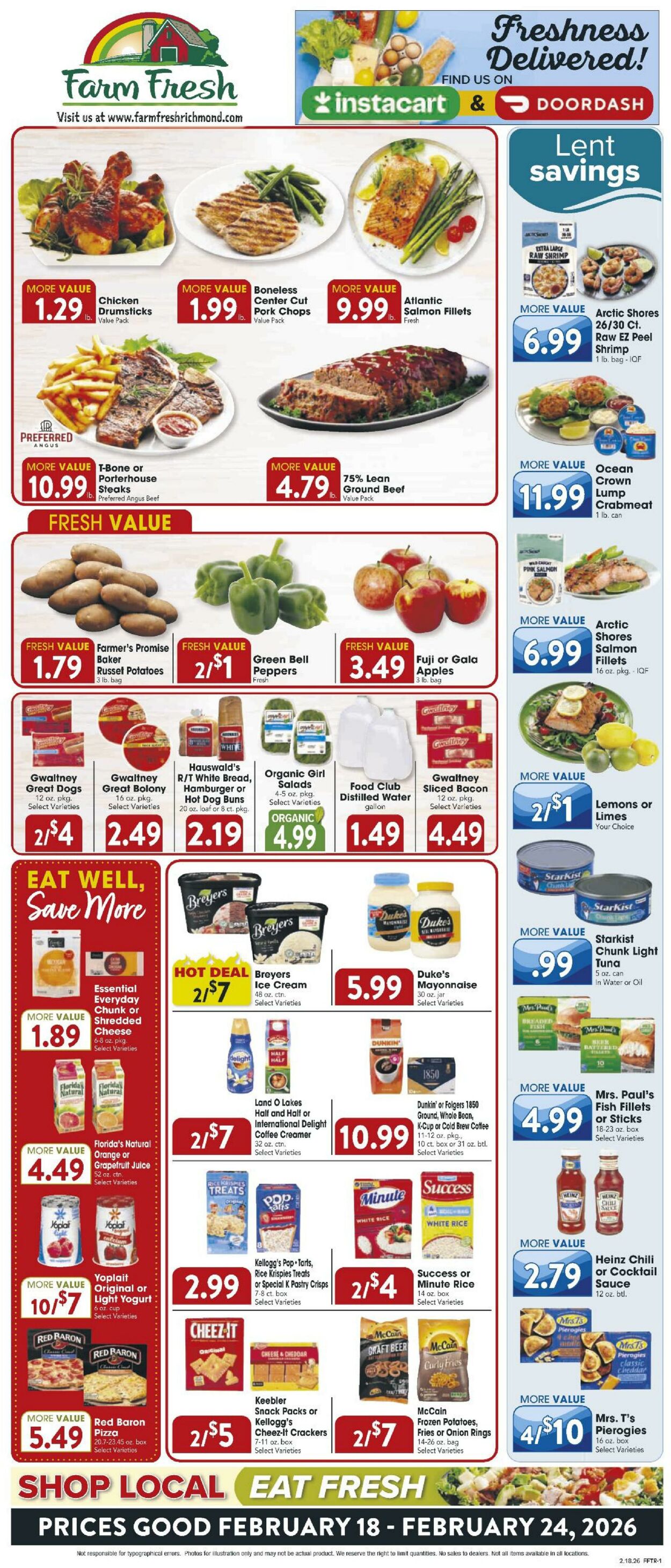 Weekly ad Farm Fresh 02/18/2026 - 02/24/2026