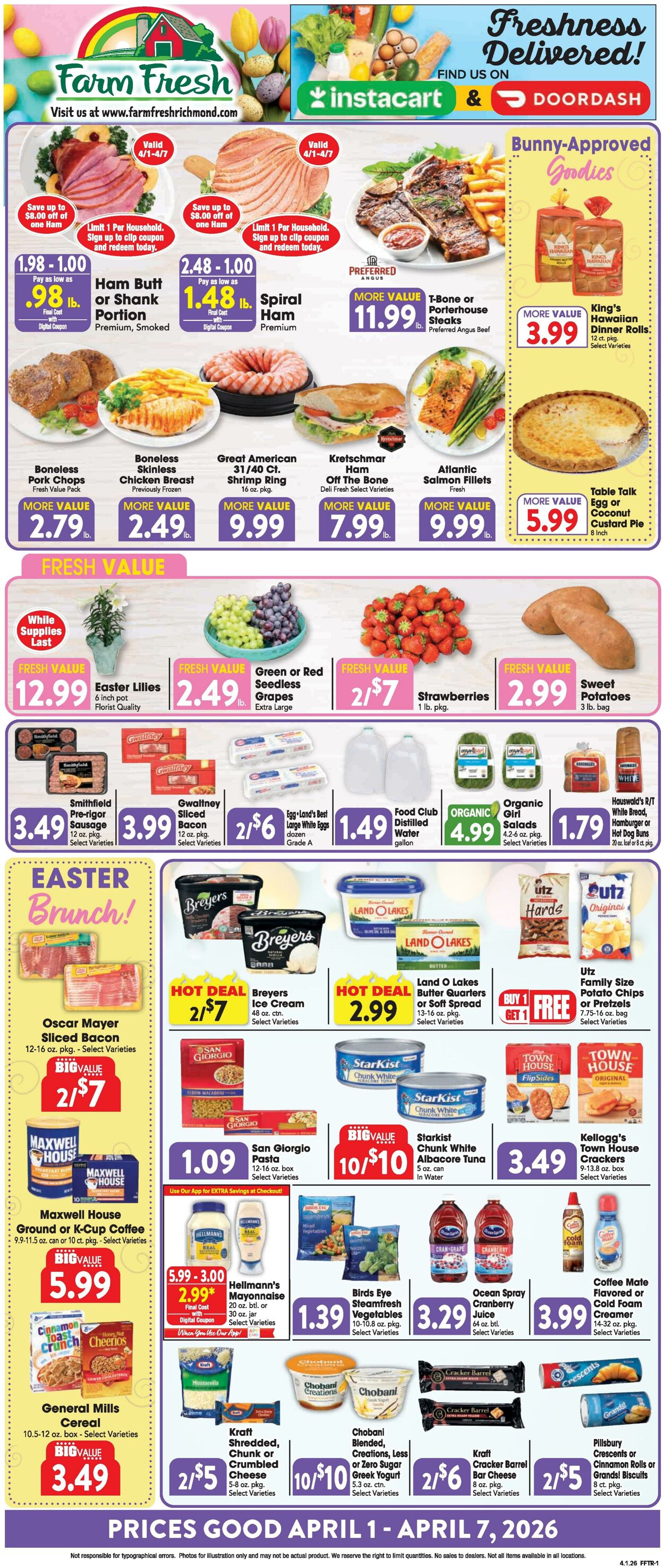 Weekly ad Farm Fresh 04/01/2026 - 04/07/2026