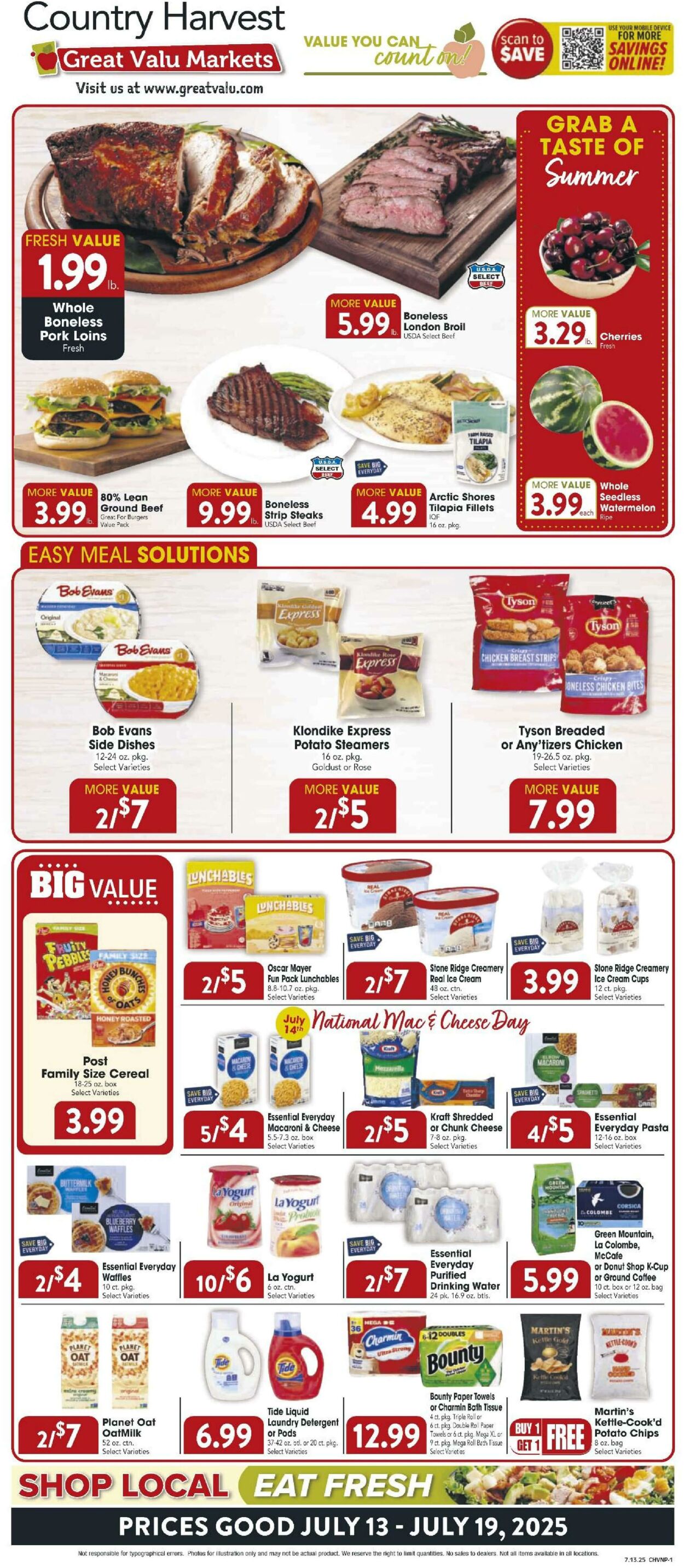 Weekly ad Farm Fresh 07/13/2025 - 07/19/2025