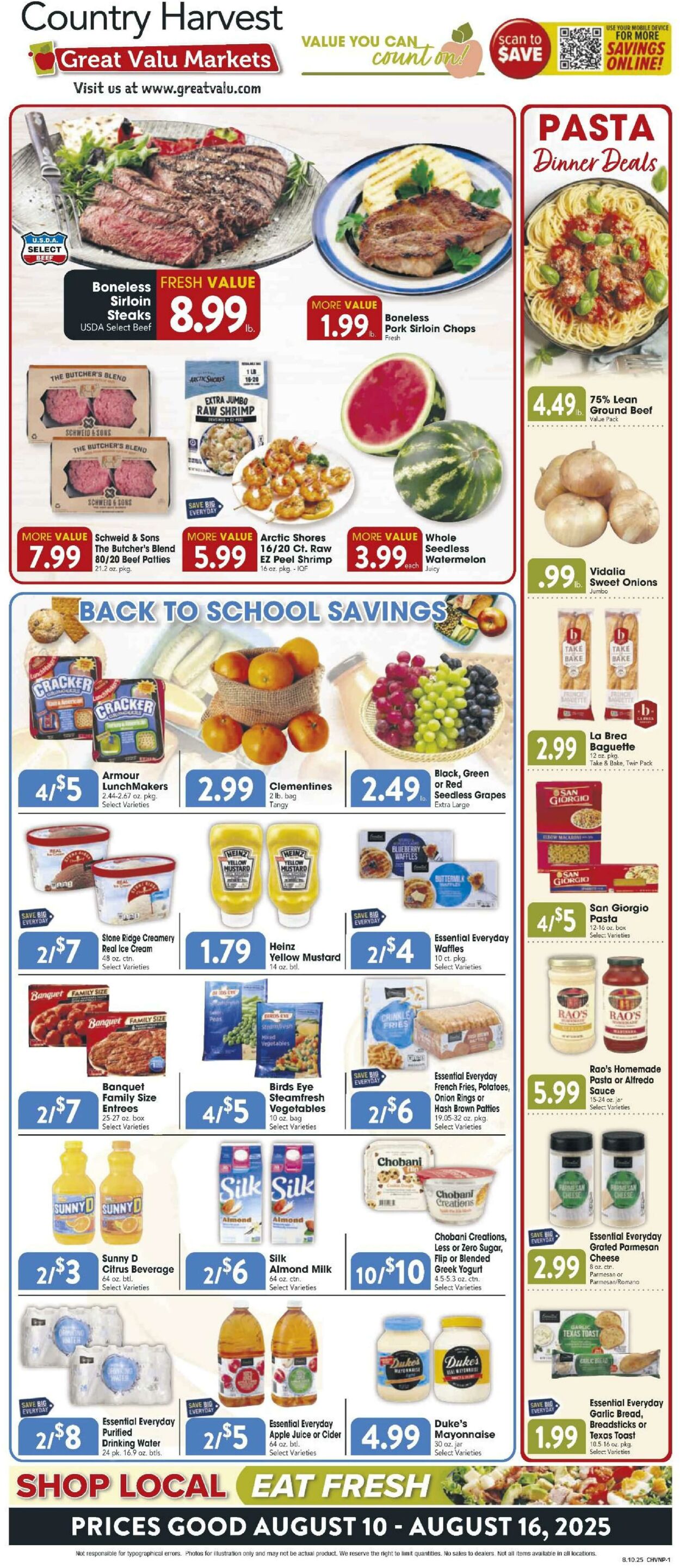 Weekly ad Farm Fresh 08/10/2025 - 08/16/2025