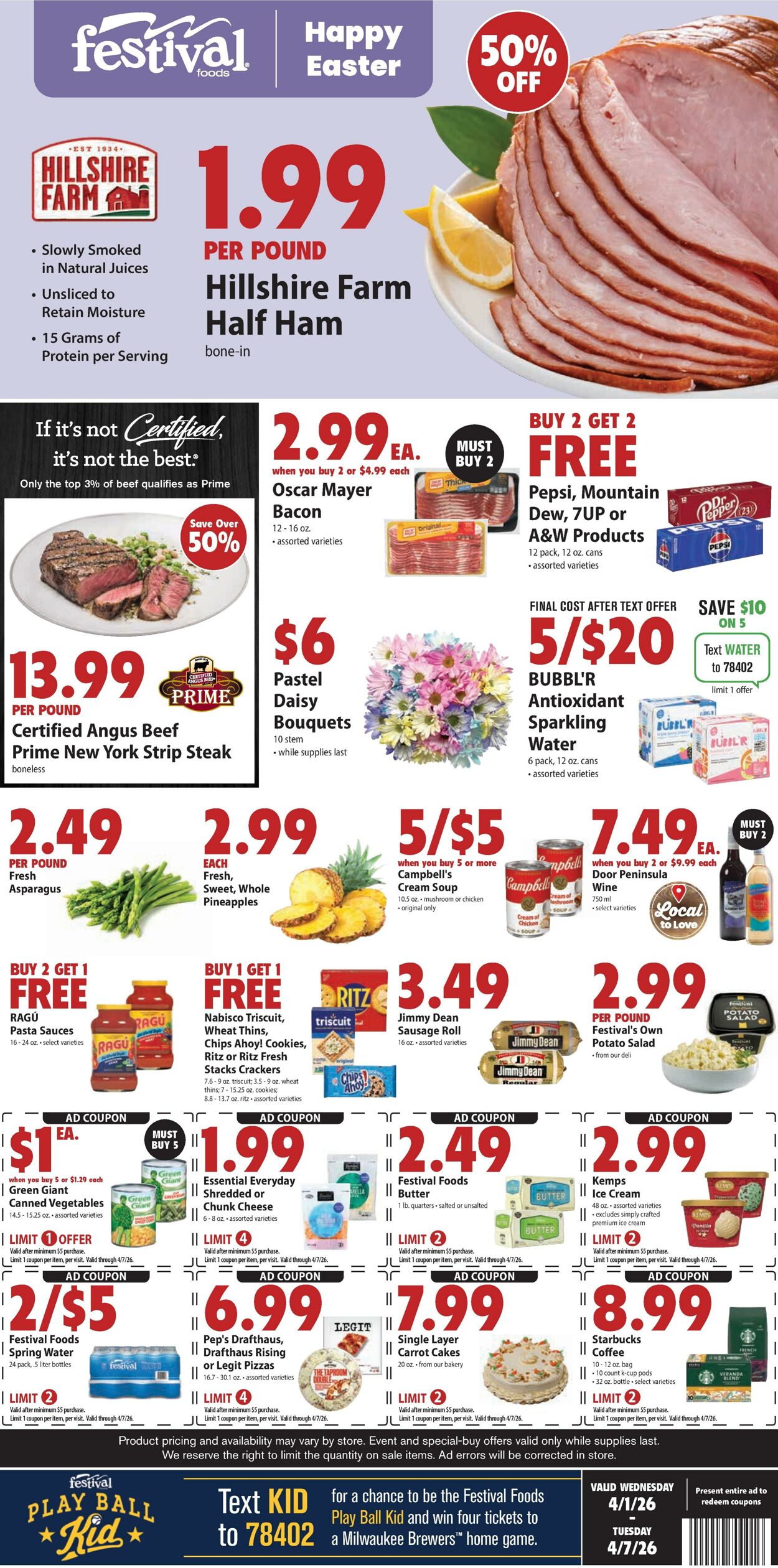 Weekly ad Festival Foods 04/01/2026 - 04/07/2026