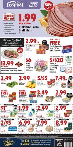 Weekly ad Festival Foods 04/01/2026 - 04/07/2026