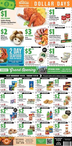 Weekly ad Festival Foods 08/28/2024 - 09/03/2024