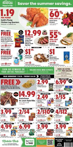 Weekly ad Festival Foods 07/31/2024 - 08/06/2024