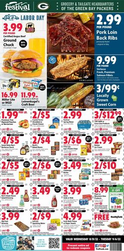 Weekly ad Festival Foods 08/31/2022-09/06/2022