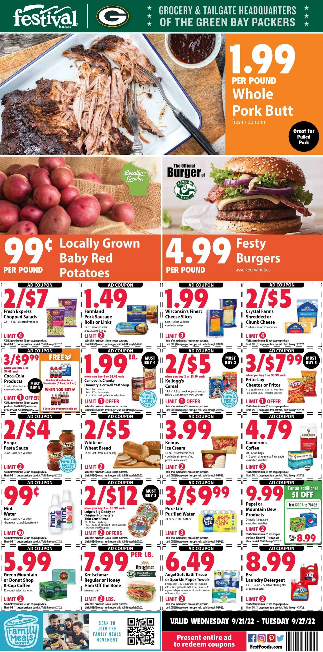 Weekly ad Festival Foods 09/21/2022 - 09/27/2022