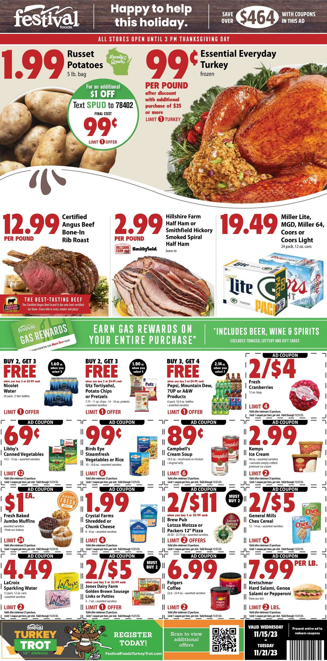 Weekly ad Festival Foods 11/15/2023 - 11/21/2023