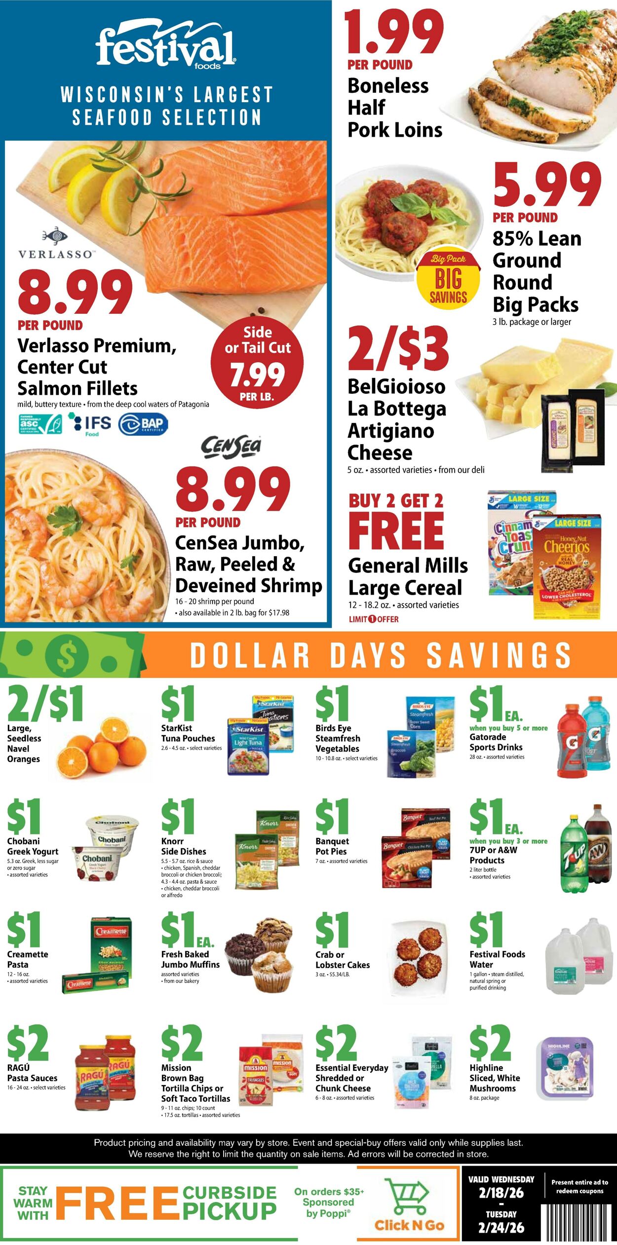 Weekly ad Festival Foods 02/18/2026 - 02/24/2026