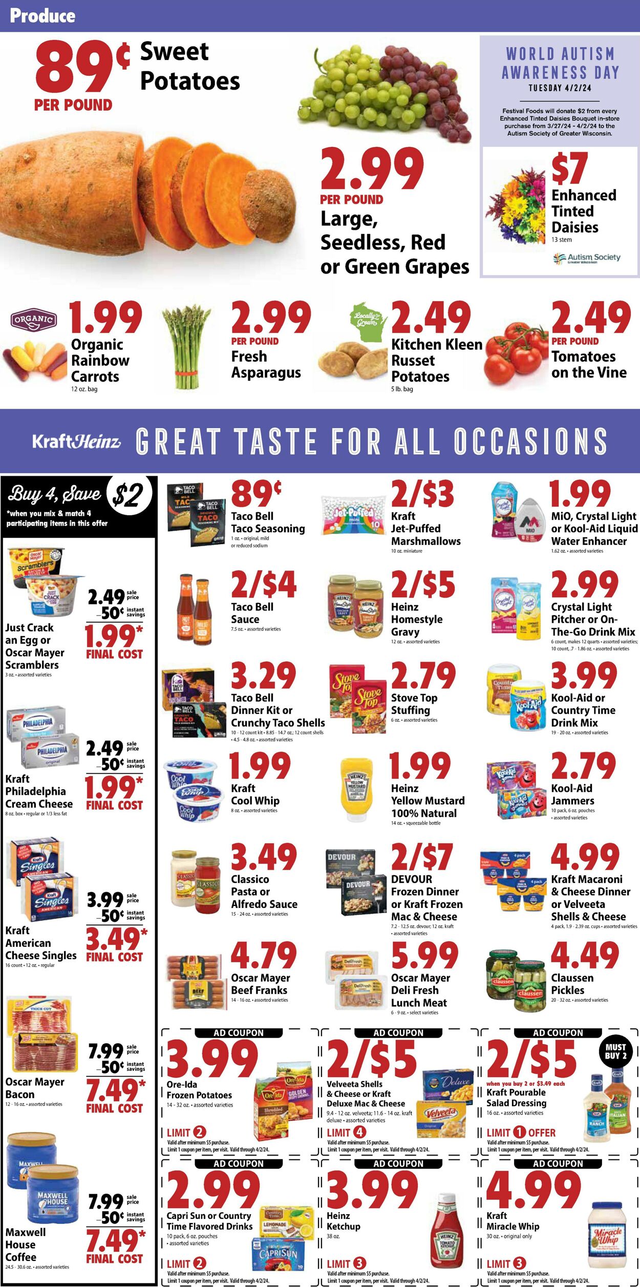 Weekly ad Festival Foods 03/27/2024 - 04/02/2024