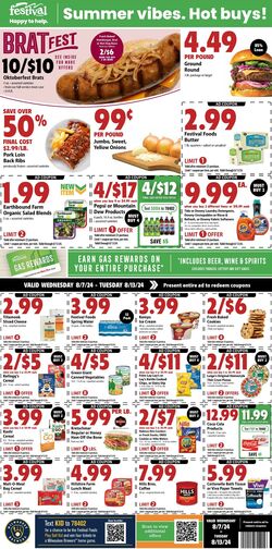 Weekly ad Festival Foods 07/31/2024 - 08/06/2024