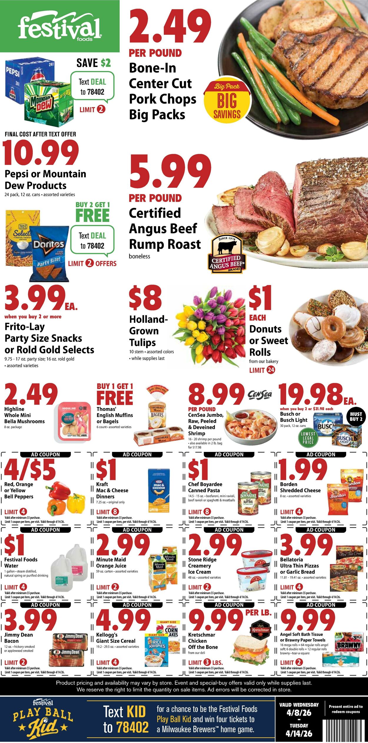 Weekly ad Festival Foods 04/08/2026 - 04/14/2026