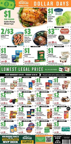 Weekly ad Festival Foods 09/11/2024 - 09/17/2024