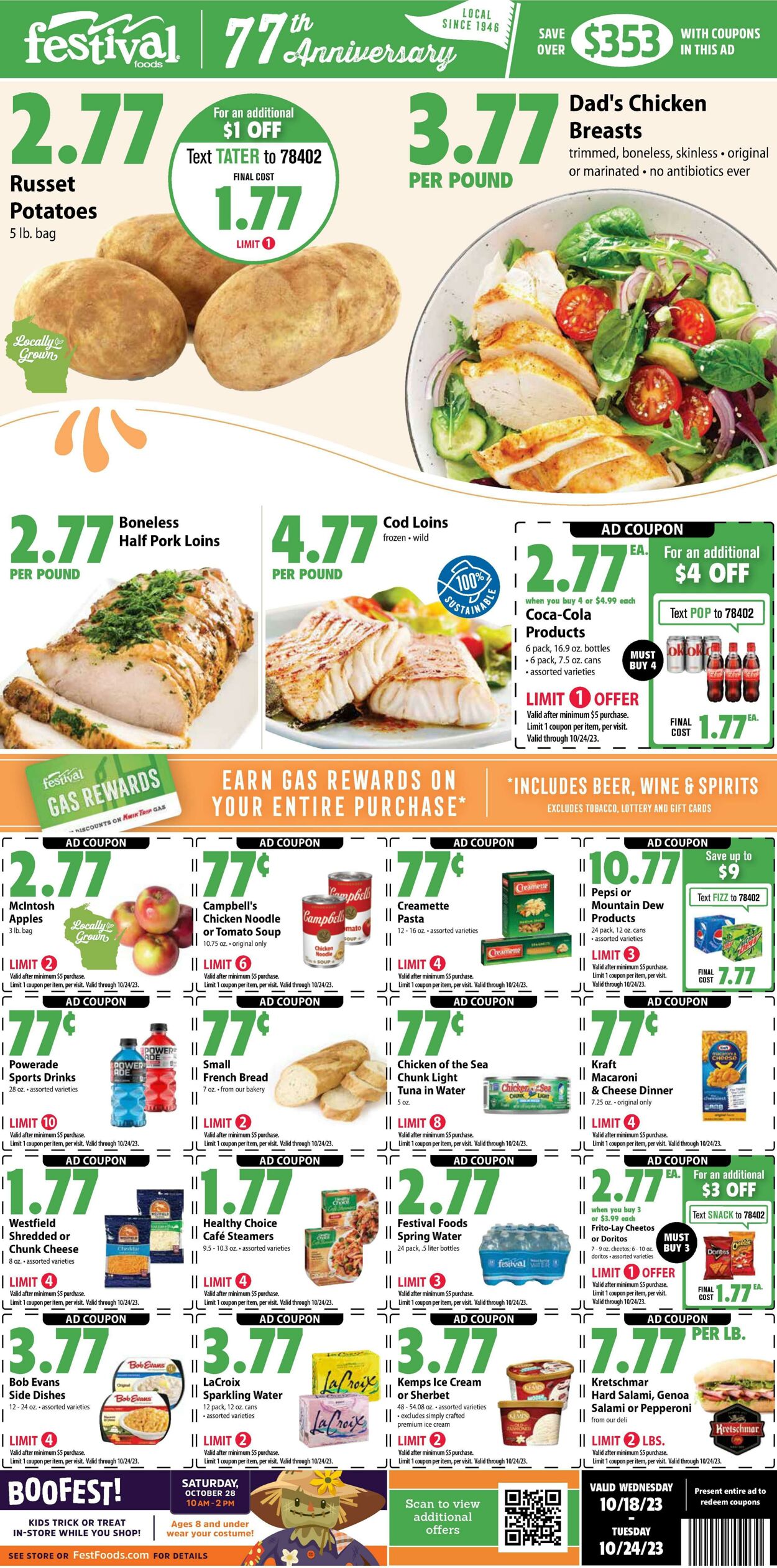 Weekly ad Festival Foods 10/18/2023 - 10/24/2023