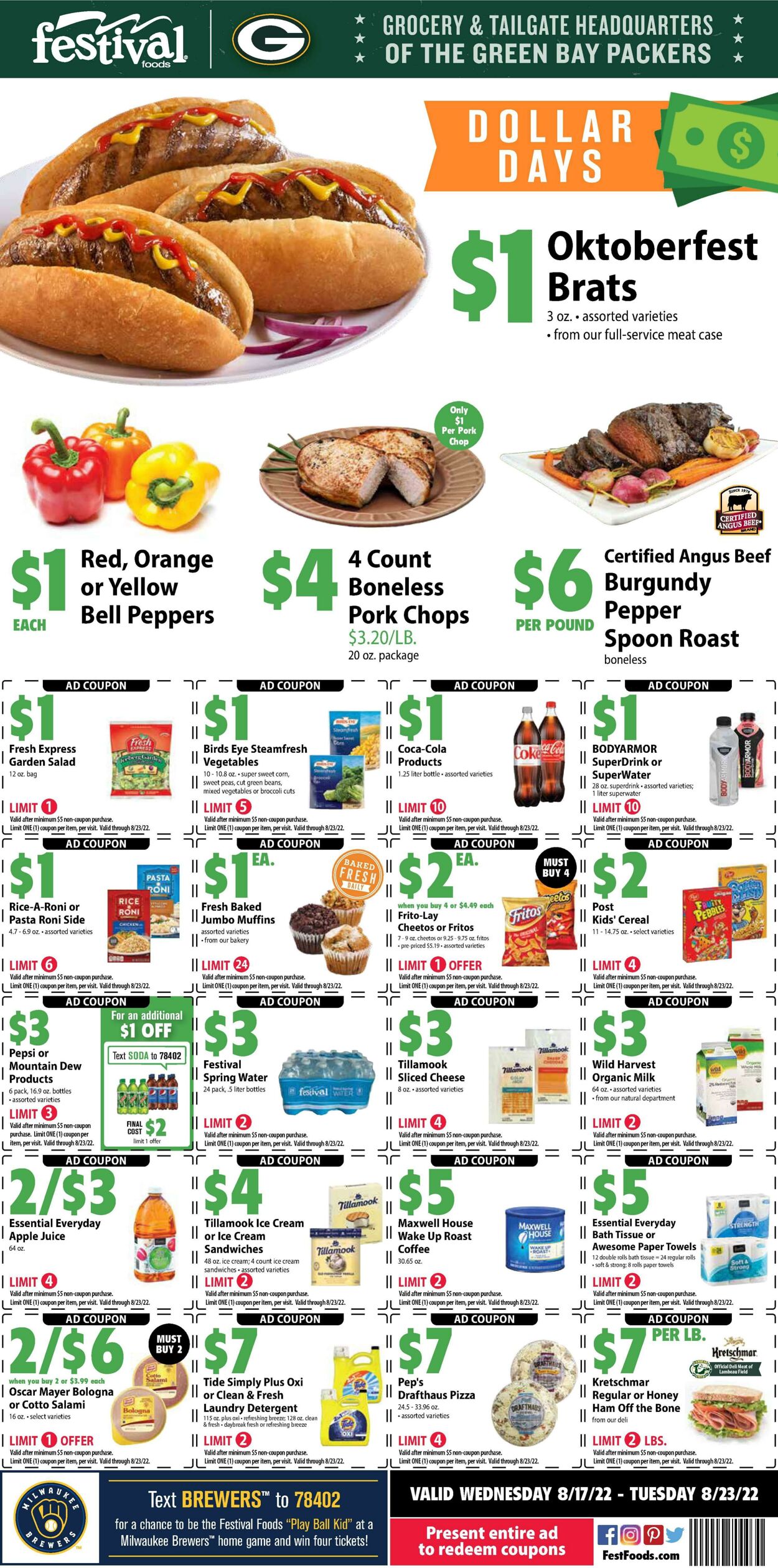 Weekly ad Festival Foods 08/17/2022 - 08/23/2022