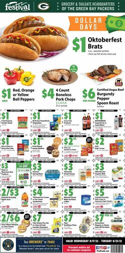 Weekly ad Festival Foods 08/17/2022-08/23/2022