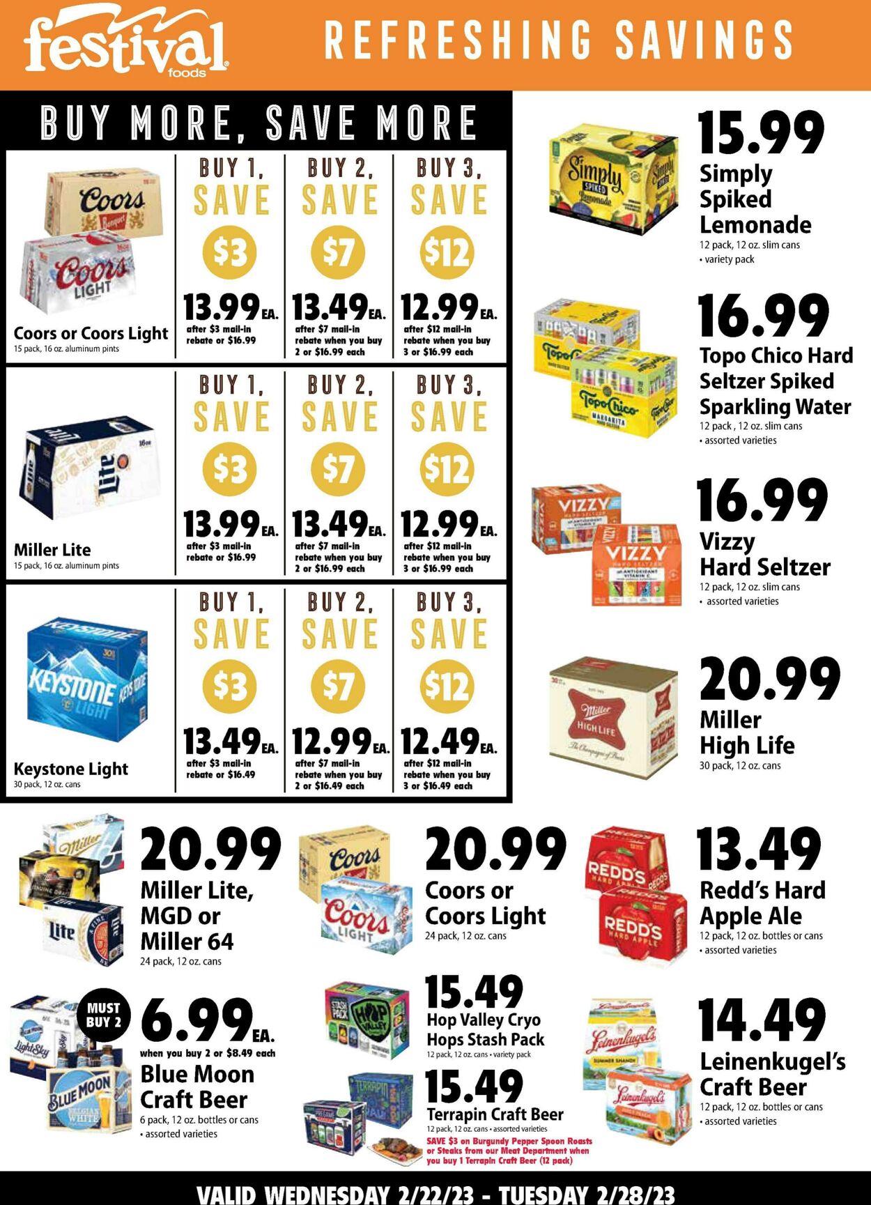 Weekly ad Festival Foods 02/22/2023 - 02/28/2023