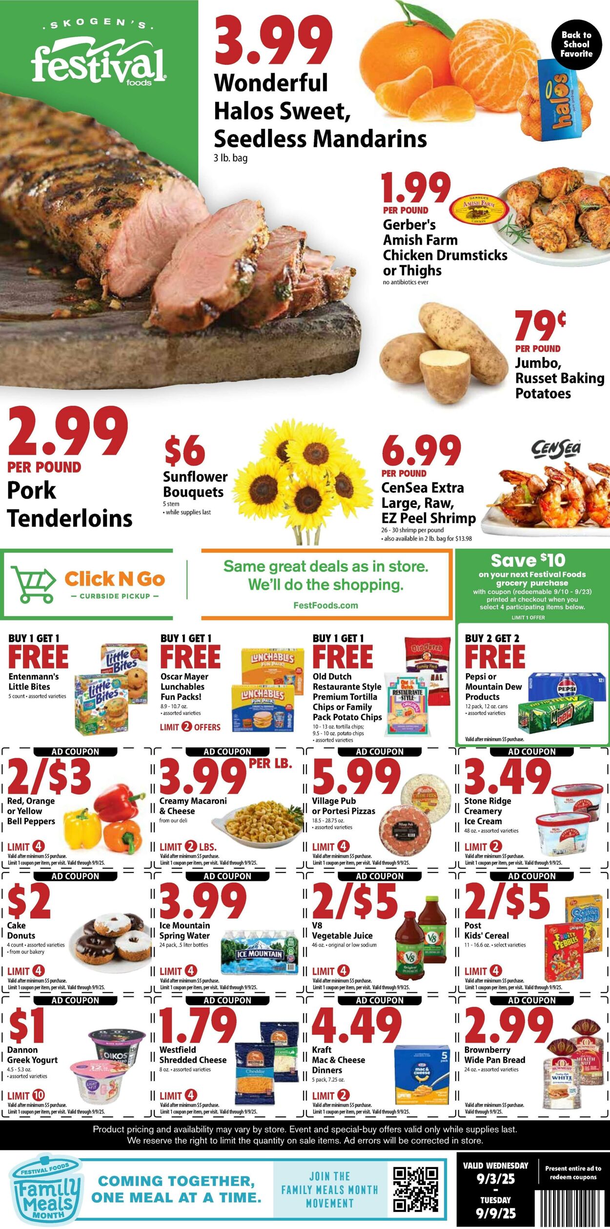 Weekly ad Festival Foods 09/03/2025 - 09/09/2025