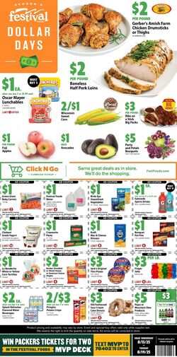 Weekly ad Festival Foods 08/13/2025 - 08/19/2025