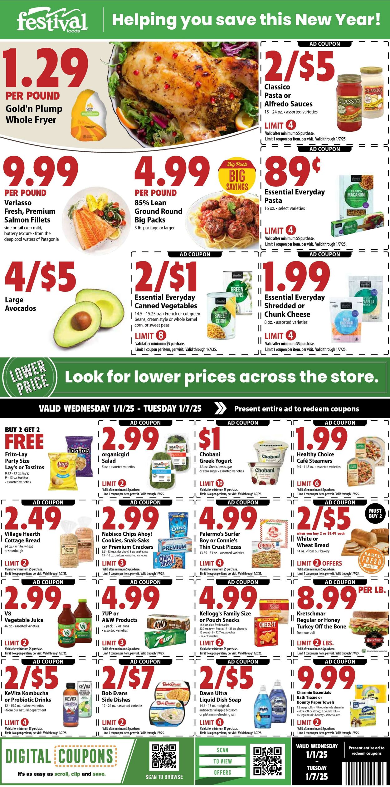 Weekly ad Festival Foods 01/01/2025 - 01/07/2025