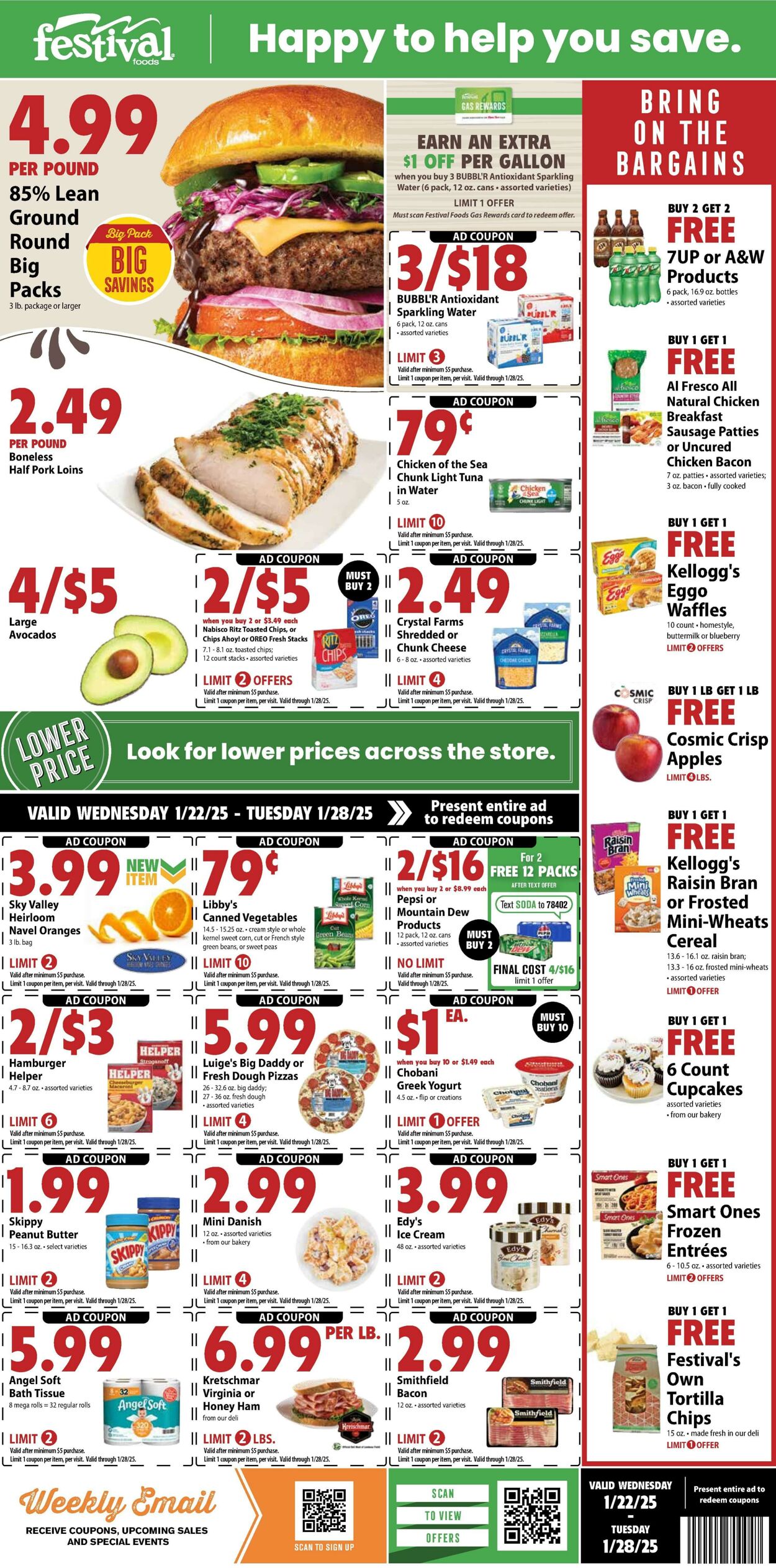 Weekly ad Festival Foods 01/22/2025 - 01/28/2025