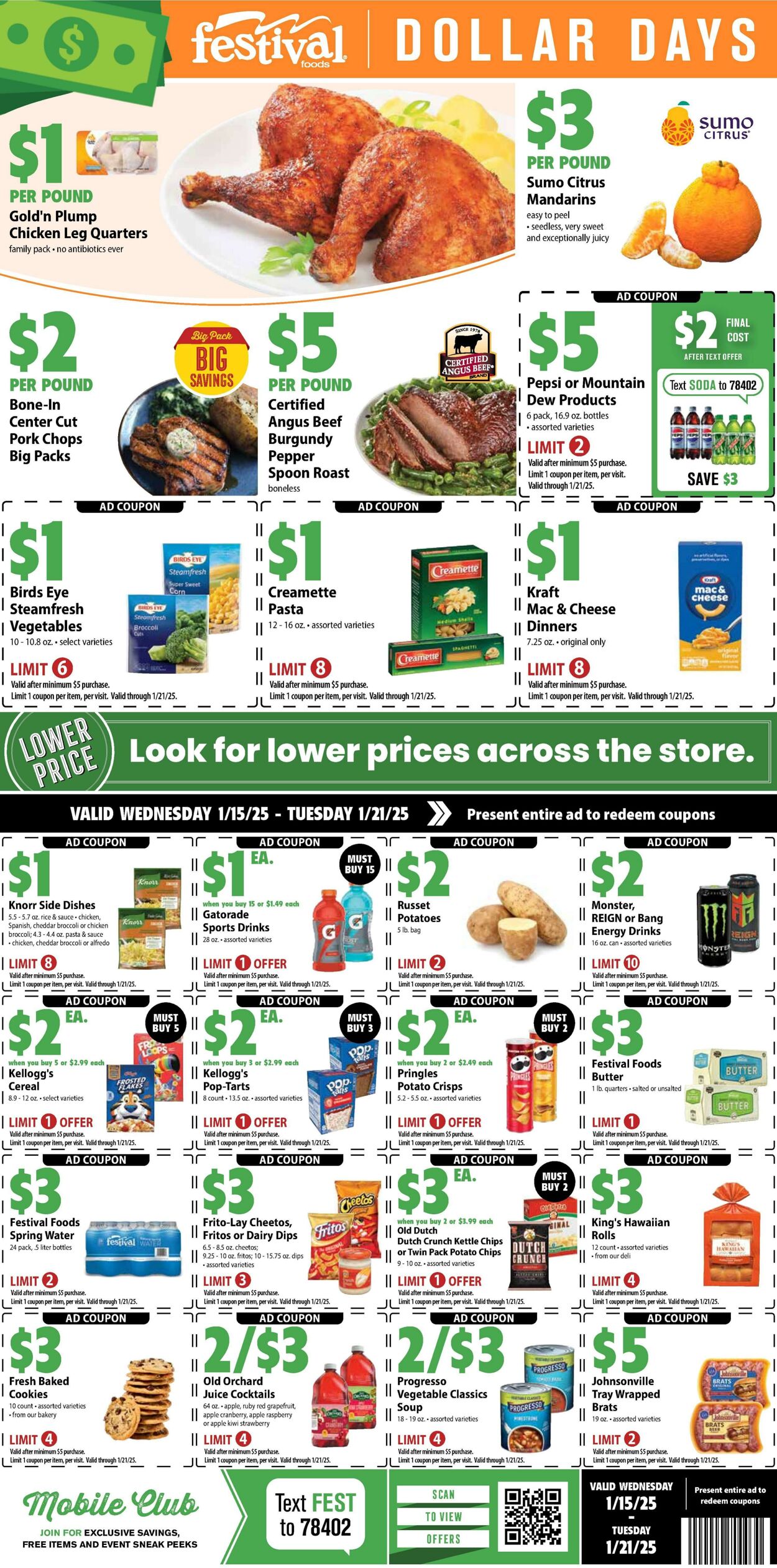 Weekly ad Festival Foods 01/15/2025 - 01/21/2025