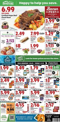 Weekly ad Festival Foods 01/22/2025 - 01/28/2025