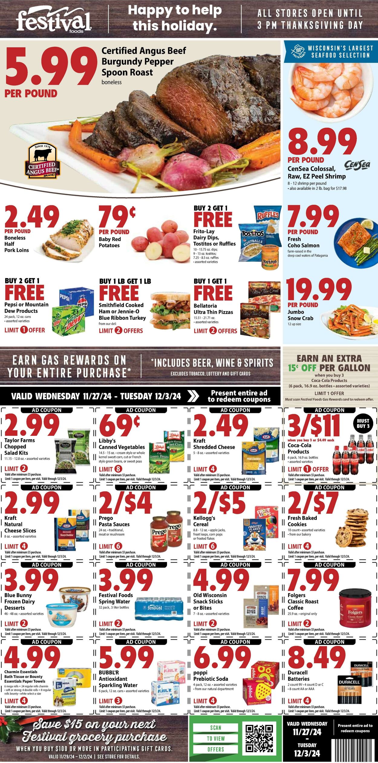 Weekly ad Festival Foods 11/27/2024 - 12/03/2024