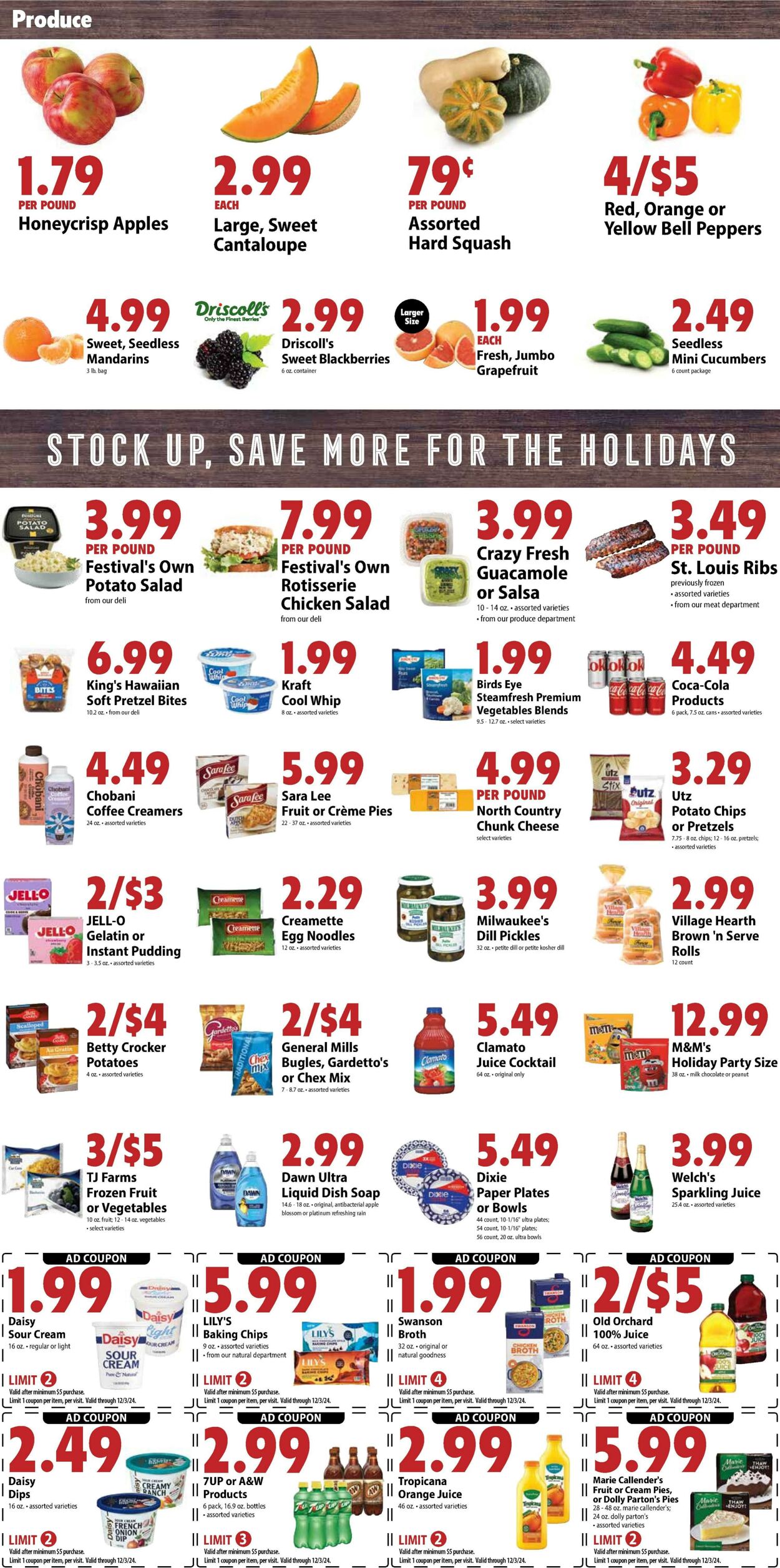 Weekly ad Festival Foods 11/27/2024 - 12/03/2024