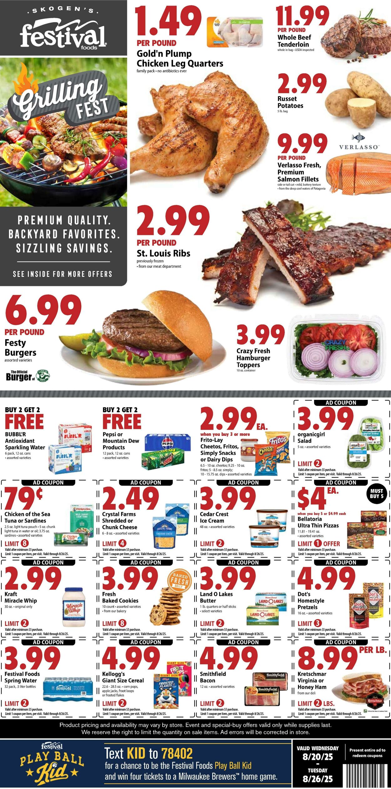 Weekly ad Festival Foods 08/20/2025 - 08/26/2025
