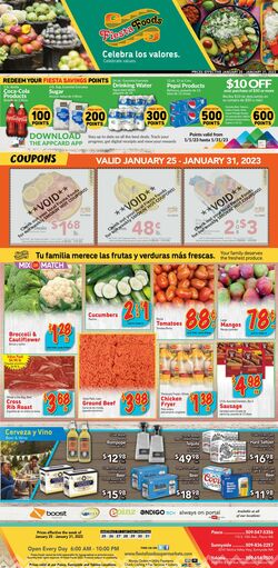 Weekly ad Fiesta Foods 01/25/2023-01/31/2023