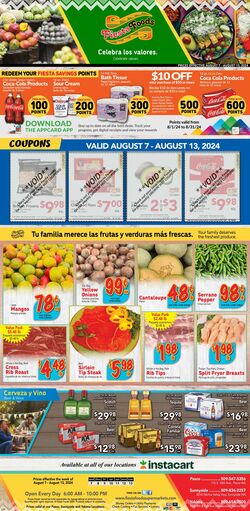 Weekly ad Fiesta Foods 08/21/2024 - 08/27/2024