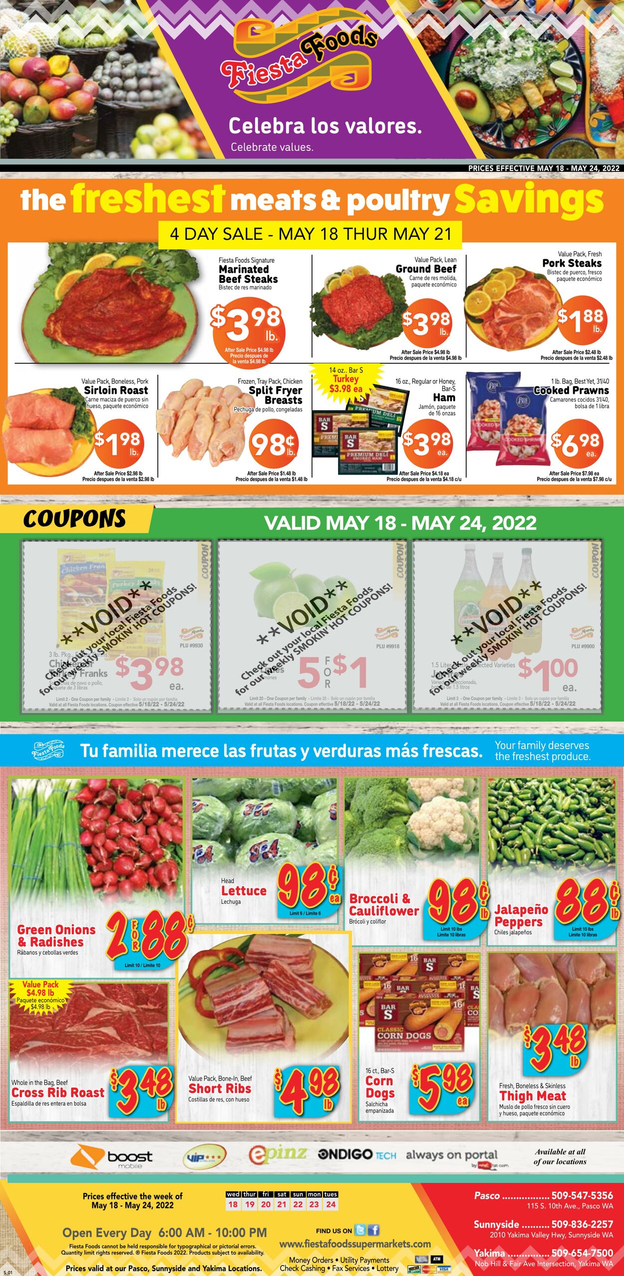 Weekly ad Fiesta Foods 05/18/2022 - 05/24/2022