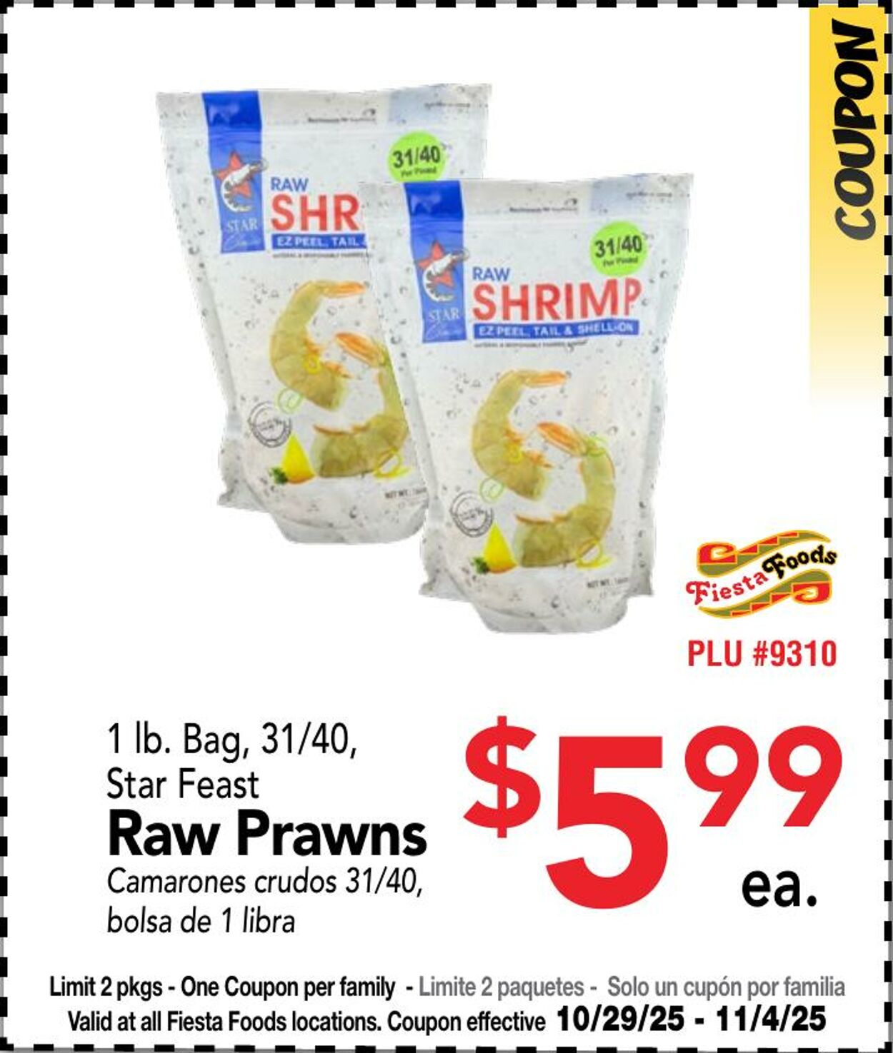 Weekly ad Fiesta Foods 10/29/2025 - 11/04/2025