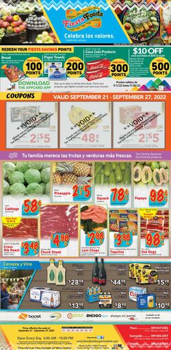 Weekly ad Fiesta Foods 09/21/2022-09/27/2022