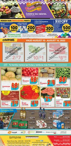 Weekly ad Fiesta Foods 08/10/2022-08/16/2022