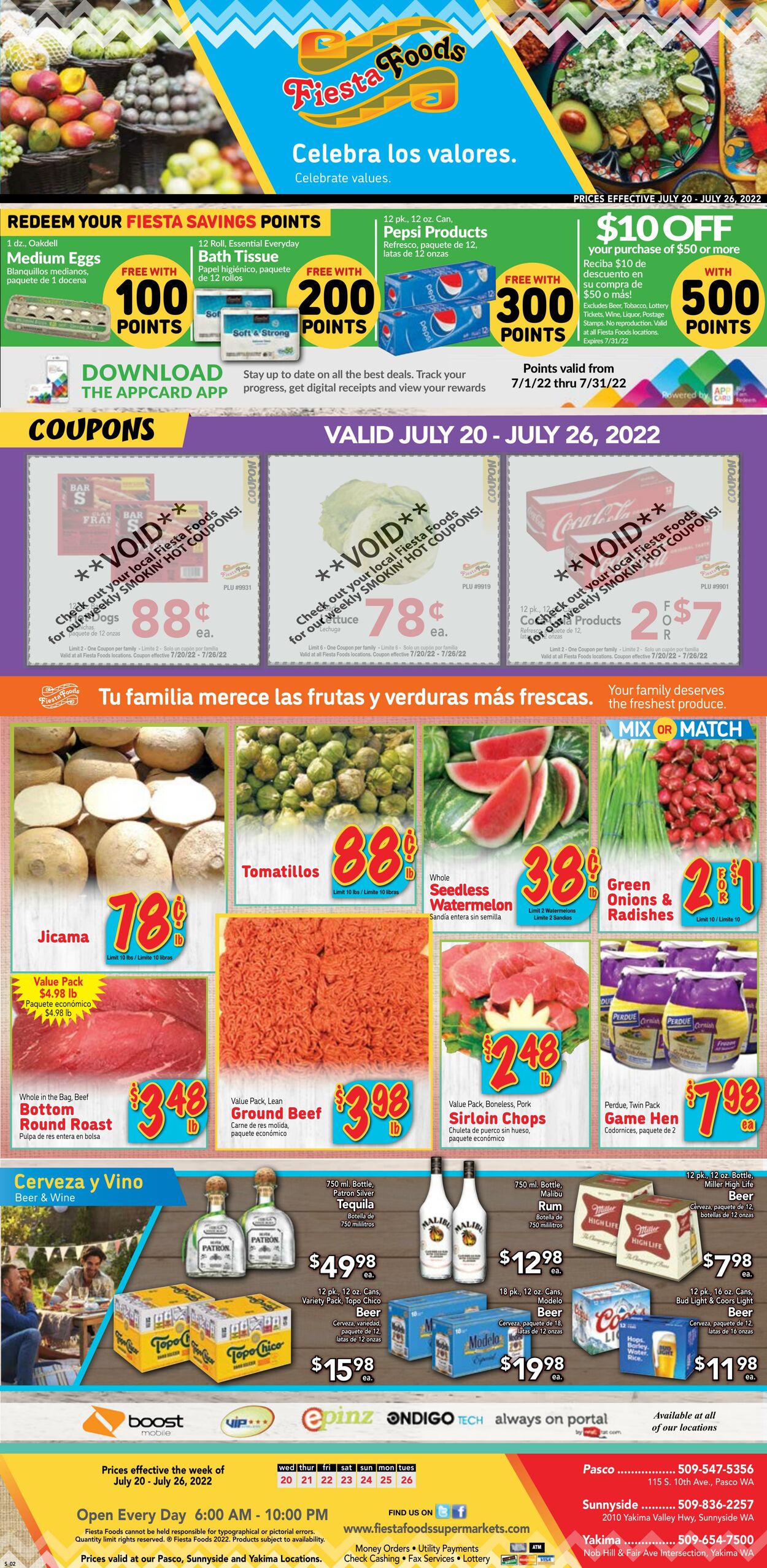 Weekly ad Fiesta Foods 07/20/2022 - 07/26/2022